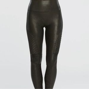 Spanx leather Moto leggings - petite/small